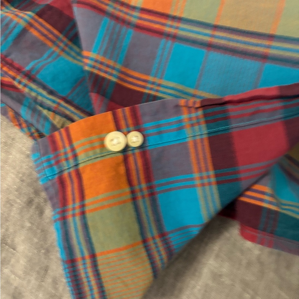Pendleton Multicolor Plaid Button Down Shirt, Exc… - image 5